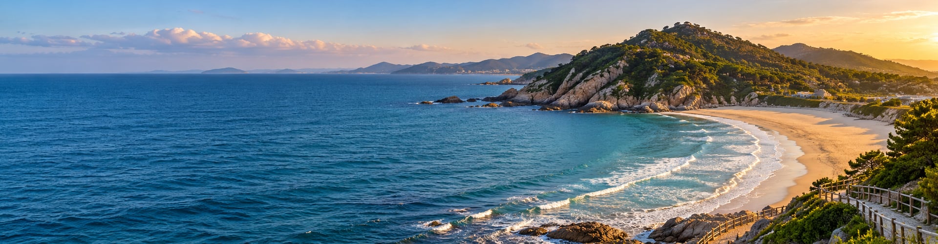 海滨避暑资讯回顾：海滨步道与弧形海湾（主题配图）